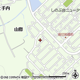 福島県福島市上鳥渡しのぶ台75周辺の地図