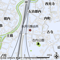 永井川集会場周辺の地図