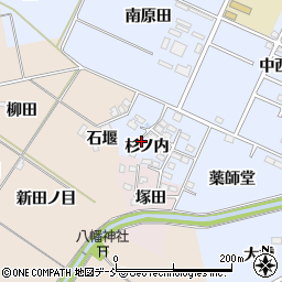 福島県福島市永井川（杉ノ内）周辺の地図