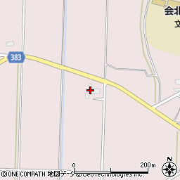 福島県喜多方市熱塩加納町米岡中和田周辺の地図
