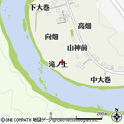 福島県福島市小倉寺滝ノ上周辺の地図
