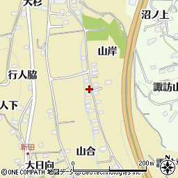福島県福島市伏拝山合59-1周辺の地図