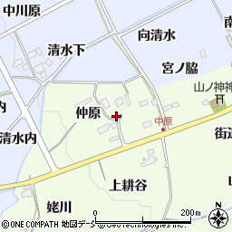 福島県福島市上鳥渡（仲原）周辺の地図