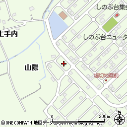福島県福島市上鳥渡しのぶ台72周辺の地図