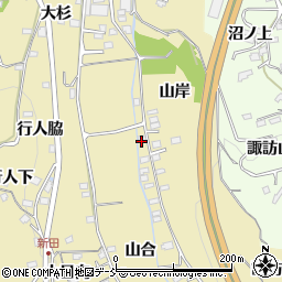 福島県福島市伏拝山合77周辺の地図
