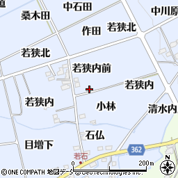 福島県福島市荒井若狭内前58周辺の地図