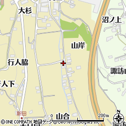 福島県福島市伏拝山合78周辺の地図
