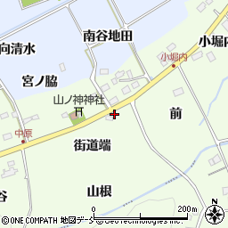 福島県福島市上鳥渡街道端周辺の地図