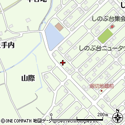 福島県福島市上鳥渡しのぶ台58周辺の地図