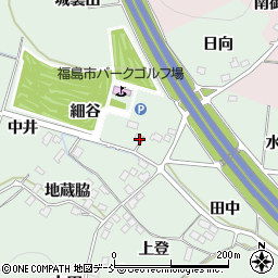 福島県福島市山田細谷周辺の地図