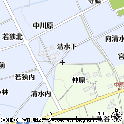 福島県福島市荒井清水下55周辺の地図
