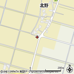 新潟県新潟市西蒲区北野271-4周辺の地図