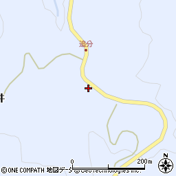 福島県伊達市霊山町上小国追分58周辺の地図