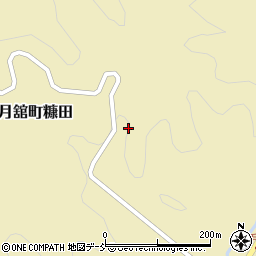 福島県伊達市月舘町糠田（松ケ作）周辺の地図