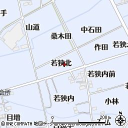 福島県福島市荒井若狭北周辺の地図