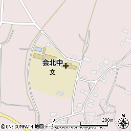 喜多方市立会北中学校周辺の地図