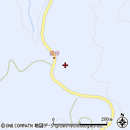 福島県伊達市霊山町上小国追分周辺の地図