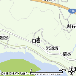 福島県福島市渡利臼巻周辺の地図