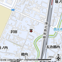 福島県福島市永井川雷周辺の地図