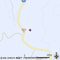 福島県伊達市霊山町上小国追分17周辺の地図