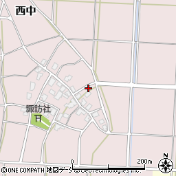 新潟県新潟市西蒲区西中430-7周辺の地図