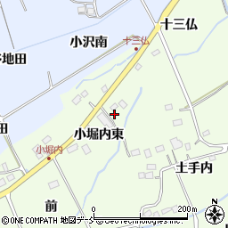 福島県福島市上鳥渡（小堀内東）周辺の地図