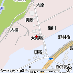 福島県福島市上名倉（大繩場）周辺の地図
