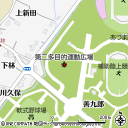 第二多目的運動広場周辺の地図