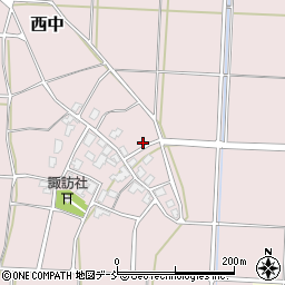 新潟県新潟市西蒲区西中430周辺の地図