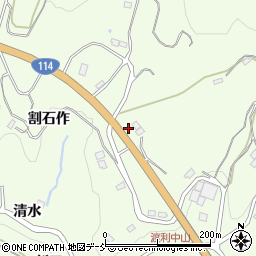 福島県福島市渡利石垣周辺の地図