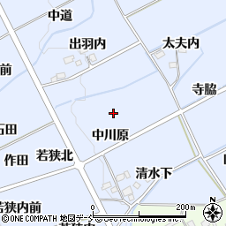 福島県福島市荒井中川原周辺の地図