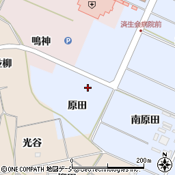 福島県福島市永井川（原田）周辺の地図
