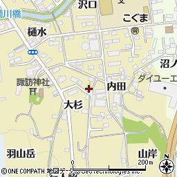 福島県福島市伏拝大杉1周辺の地図