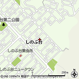 福島県福島市上鳥渡しのぶ台20周辺の地図