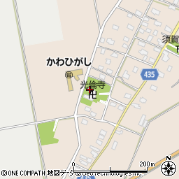 新潟県五泉市中川新2650-1周辺の地図