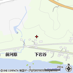福島県福島市渡利下岩谷周辺の地図