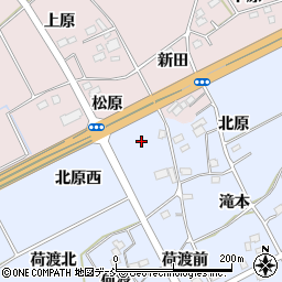 福島県福島市荒井（北原西）周辺の地図