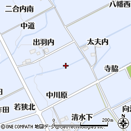 福島県福島市荒井東田前周辺の地図