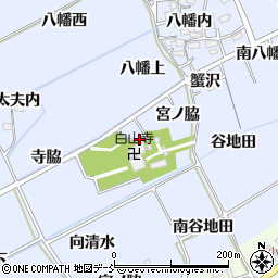 福島県福島市荒井寺屋敷周辺の地図