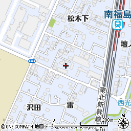 福島県福島市永井川松木下95-8周辺の地図