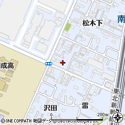 福島県福島市永井川松木下100-3周辺の地図