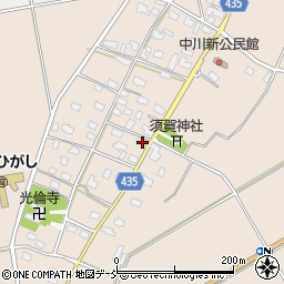 新潟県五泉市中川新2347-1周辺の地図