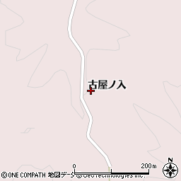 福島県伊達市月舘町月舘古屋ノ入周辺の地図