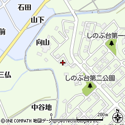 福島県福島市上鳥渡しのぶ台34周辺の地図