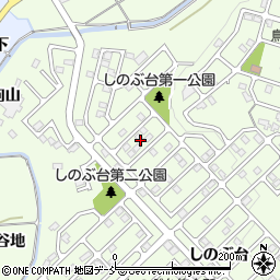 福島県福島市上鳥渡しのぶ台10周辺の地図
