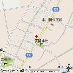 新潟県五泉市中川新2357-1周辺の地図
