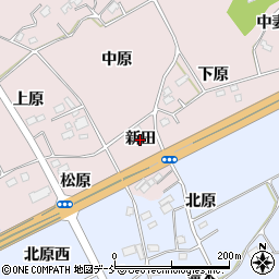 福島県福島市上名倉（新田）周辺の地図