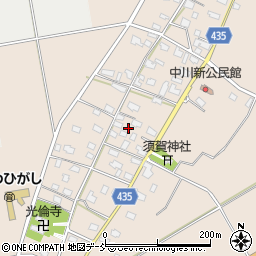 新潟県五泉市中川新2356周辺の地図