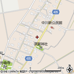 新潟県五泉市中川新2357-2周辺の地図