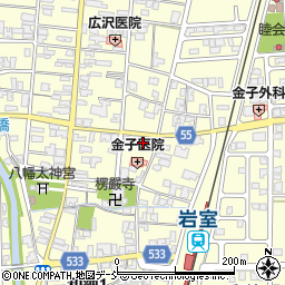 和納郵便局周辺の地図